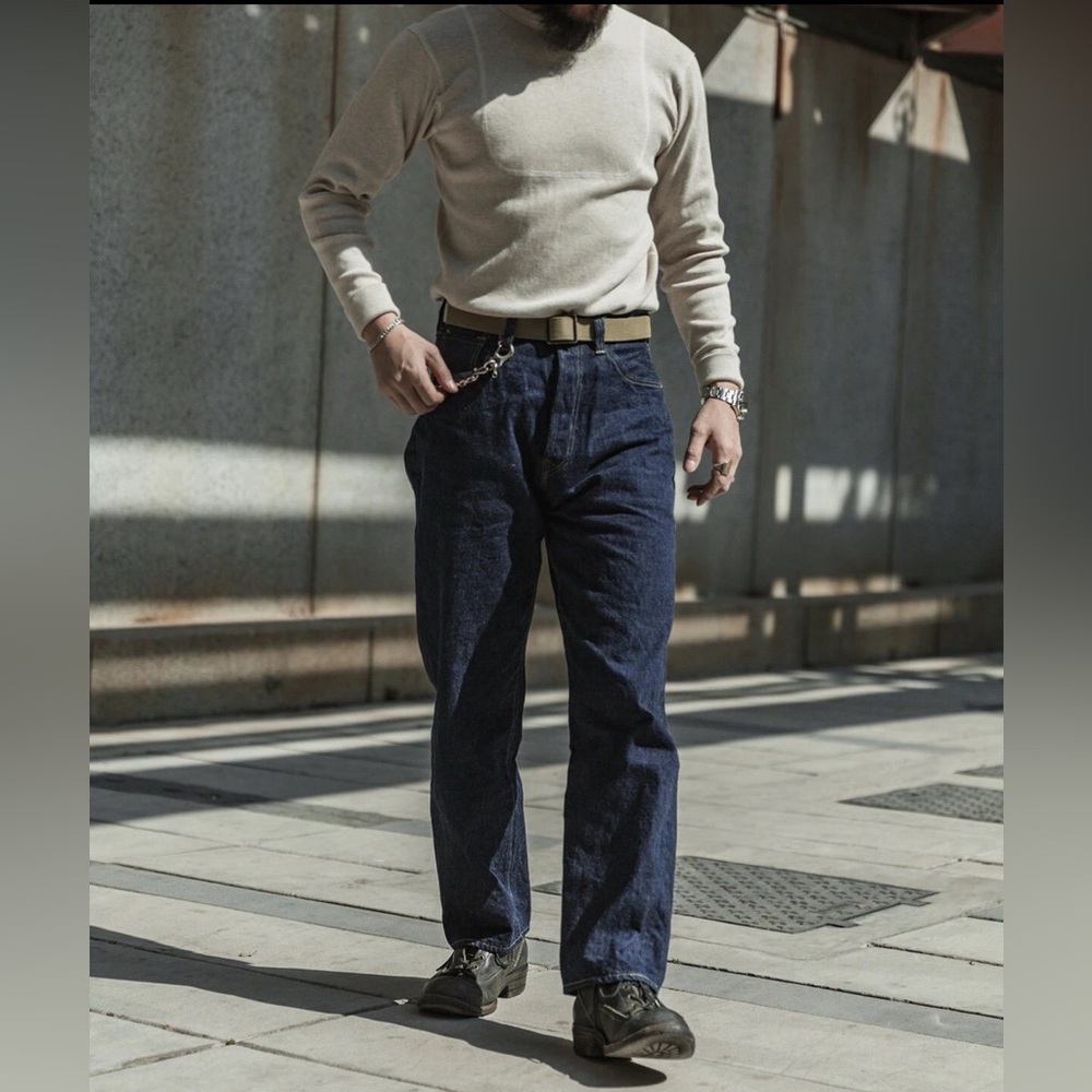 Bronson Mfg.Co. Lot 44801 1944 WWII Version Selvedge Denim Jeans W32 100% Cotton - Picture 2 of 13